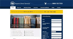 Desktop Screenshot of airportsdirectservices.co.uk